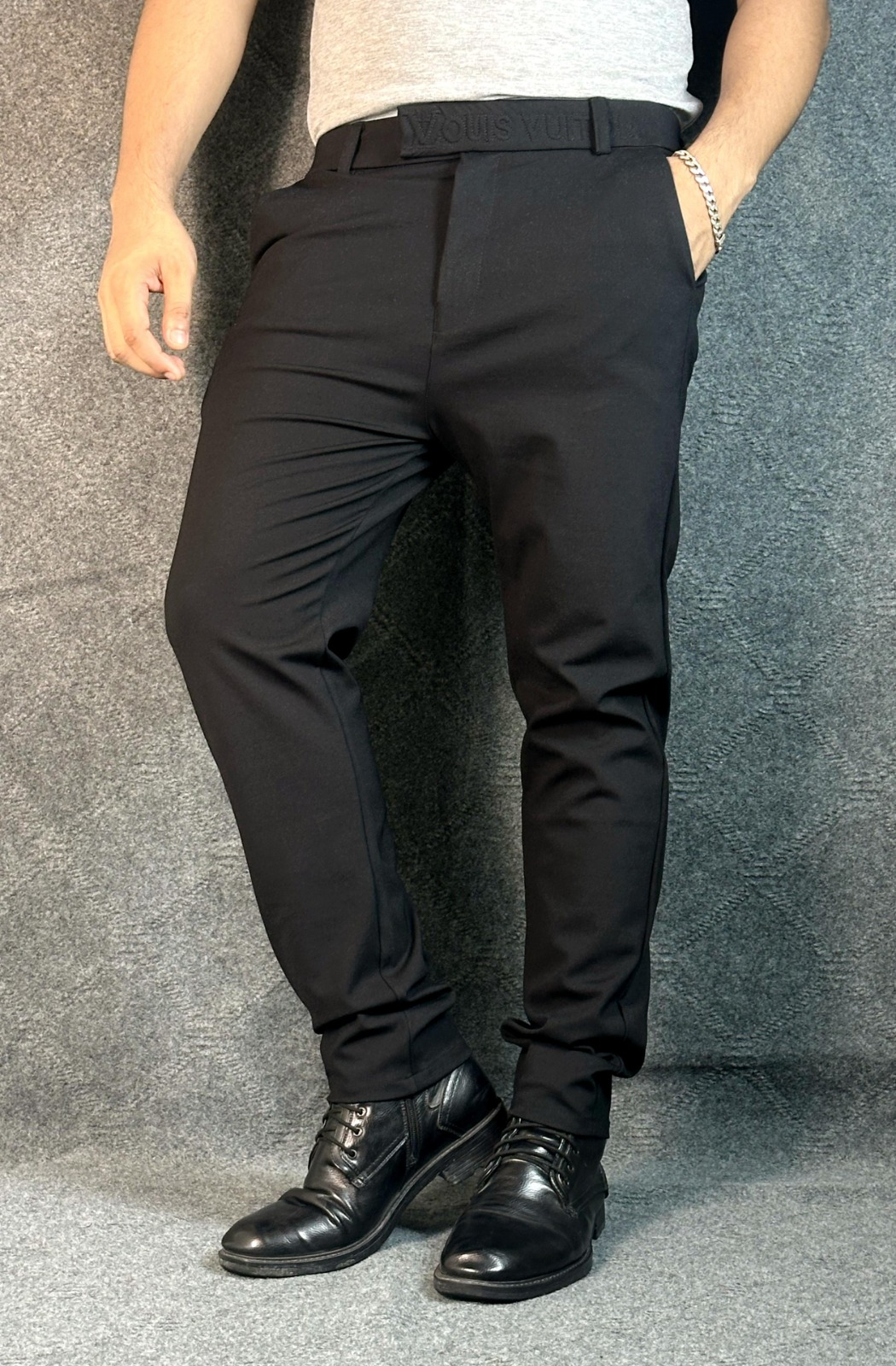 ব্ল্যাক কালার ফর্মাল প্যান্ট-Louis vuitton